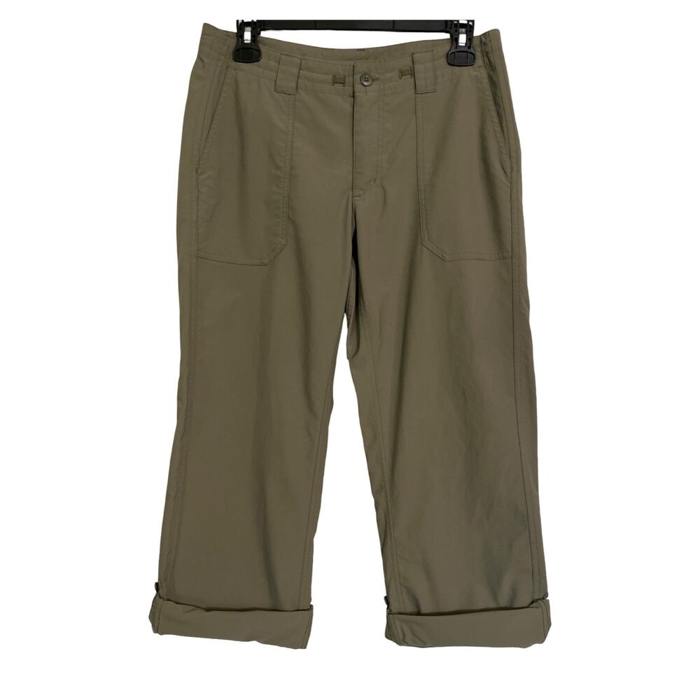 Patagonia Women’s Hiking Pants Size 6 Green Roll Tab Convertible Outdoor